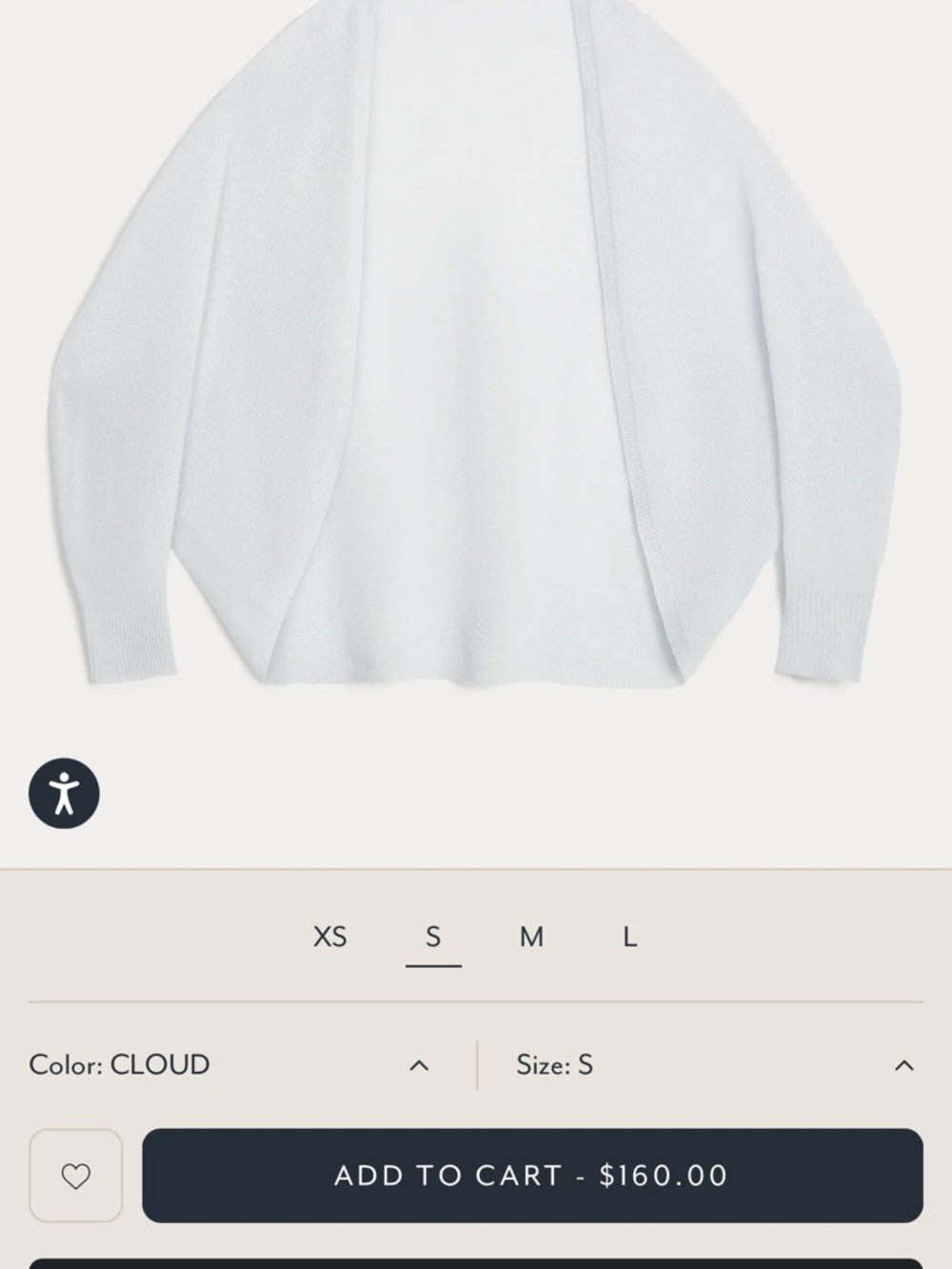 NakedCashmere Cloud Open-Front Cardigan - light blue